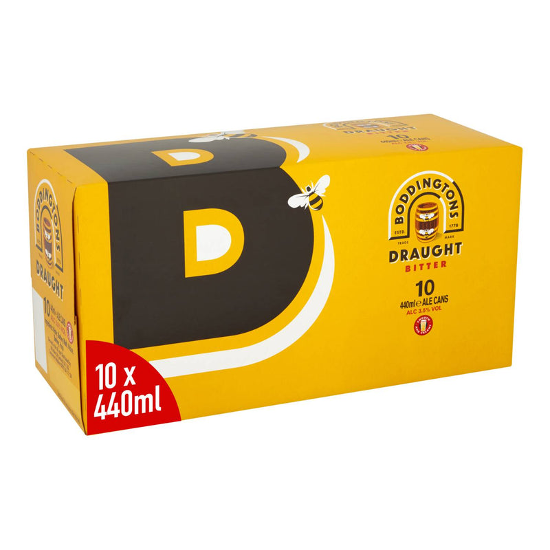 Boddingtons draught bitter ale 10x440ml cans, UK version