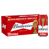 ASDA Budweiser Lager Beer Cans 10x440ml- Buy online at McGrocer