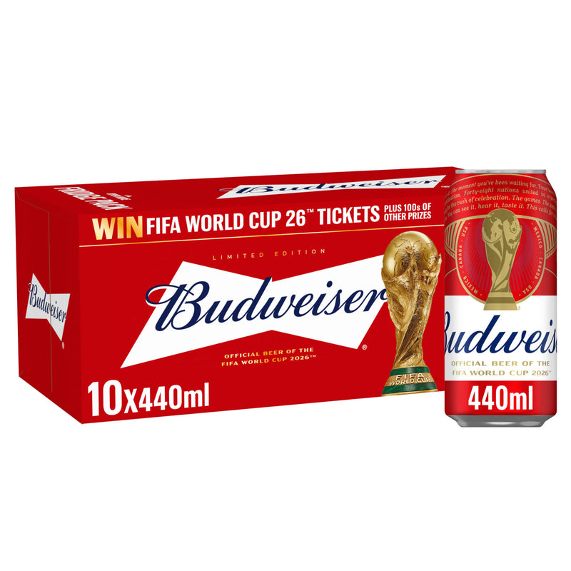 Budweiser lager beer 10x440ml - British product