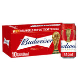 ASDA Budweiser Lager Beer Cans 10x440ml- Buy online at McGrocer