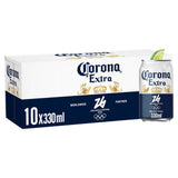 Bière lager Corona Extra 10 canettes 330ml - Produit britannique