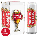 Stella Artois Premium Lager Beer 4x568ml Cans (British brand)