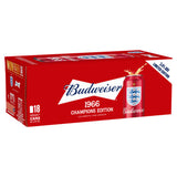 Budweiser limited edition lager beer 18 x 440ml (British brand)
