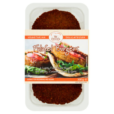 Mr Freed's vegan falafel burgers 300g - British product