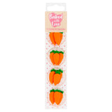 Baked With Love 12 carrots sugar decorations - British product