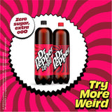 Dr Pepper sparkling fruit flavour soft drink 2L - British product