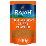 Rajah Hot Madras Curry Powder 100g - British product