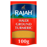Rajah turmeric powder ground spice 100g, imported from the UK