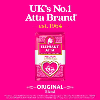 Elephant Atta medium chapatti flour 10kg, imported from the UK
