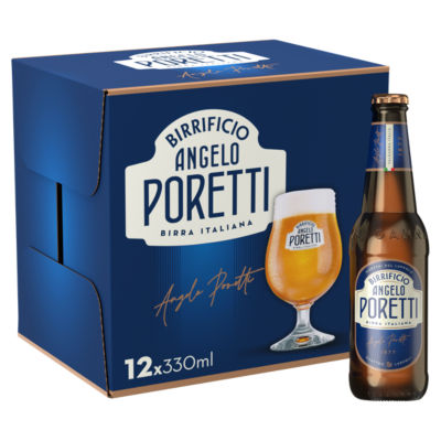 Angelo Poretti Premium Lager Beer 12 x 330ml - British product