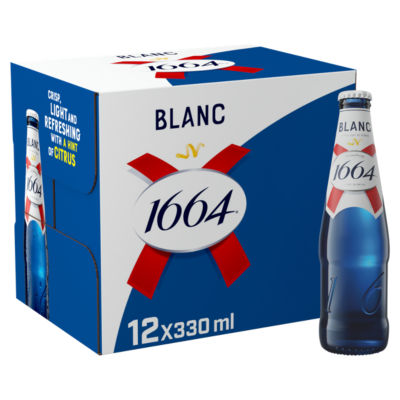 Kronenbourg 1664 Blanc premium beer 12x330ml - British product