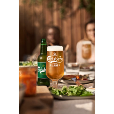 Carlsberg Danish Pilsner lager 24 x 440ml cans, imported from the UK