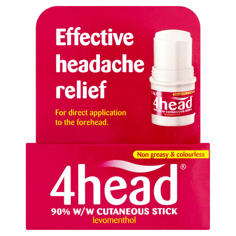 4head headache relief stick 3.6g - British product