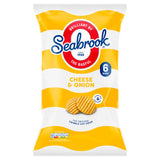 ASDA Seabrook Cheese & Onion The Original Crinkle Cut Crisps 6 x 25g- Buy online at McGrocer