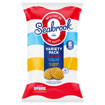 Seabrook Original Crinkle Cut Chips Probierpackung 6 x 25g