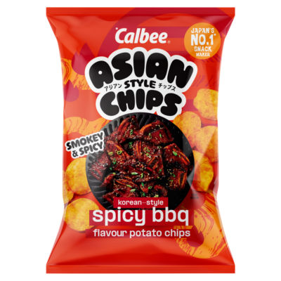 Calbee Korean-Style Spicy BBQ potato chips 130g - British product