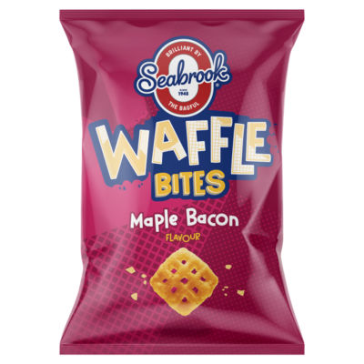 Seabrook waffle bites Maple Bacon flavour 90g - British product