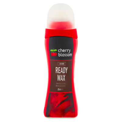 Cherry Blossom Brown Ready Wax shoe polish 85ml - British product