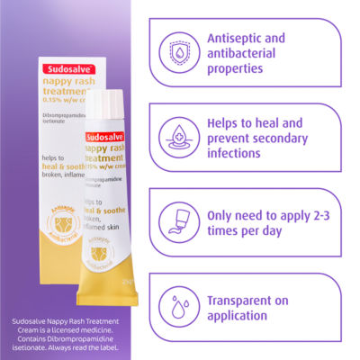 Sudocrem nappy rash treatment cream 25g (British brand)