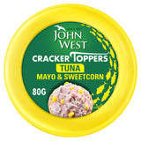 John West Cracker Toppers mayo and sweetcorn tuna spread 80g, UK version