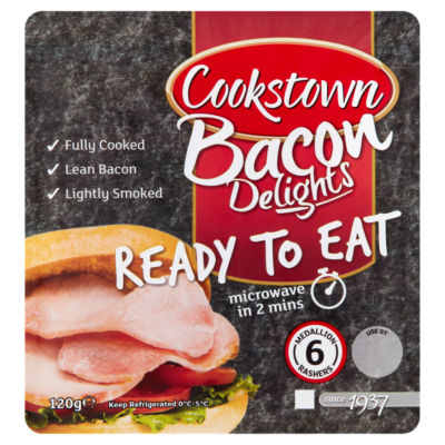 Cookstown bacon medallions 6 rashers 120g - British product