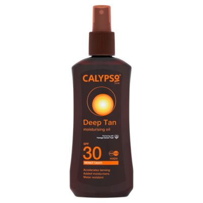 Calypso Sun deep tan moisturising oil SPF 30 200ml - British product