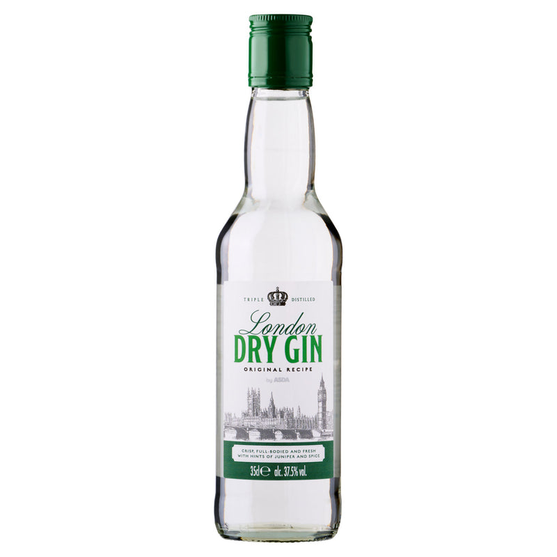 ASDA Triple Distilled London Dry Gin 35cl bottle - British product