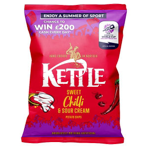 Kettle sweet chilli & sour cream potato chips 130g - British product