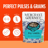 Merchant Gourmet Puy lentils 250g, imported from the UK
