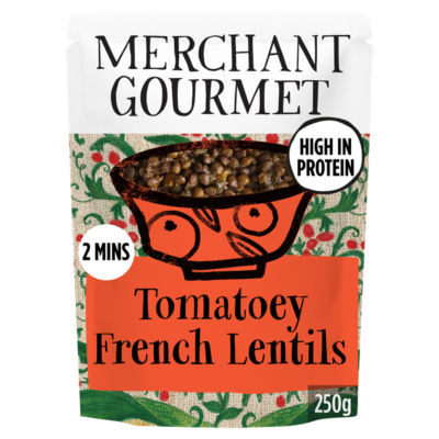 Merchant Gourmet Tomatoey French Lentils 250g cooked lentils, UK version
