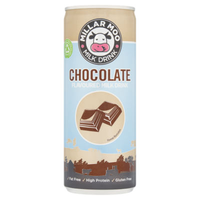 Millar Moo chocolate flavoured milk drink 250ml, UK version