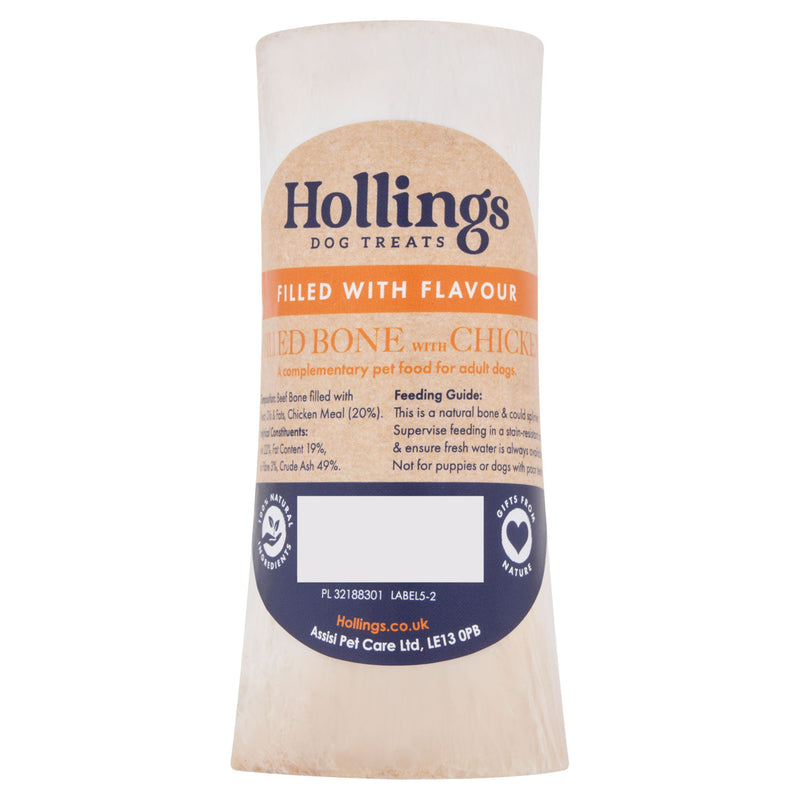 Hollings Chicken Filled Bone Dog Treats, UK version