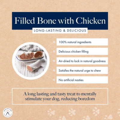 Hollings Chicken Filled Bone Dog Treats, UK version