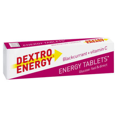 Dextro Energy blackcurrant vitamin C energy tablets 47g - British product
