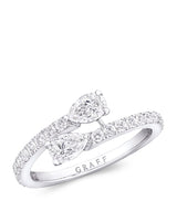 Harrods Graff White Gold and Diamond Duet Ring- Buy online at McGrocer