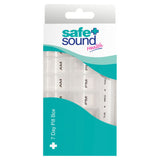 Safe + Sound Health 7 Day Pill Box with Pill Cutter (British brand)