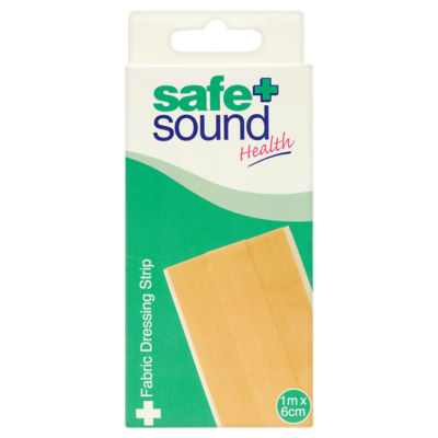 Safe + Sound fabric dressing strip 1m x 6cm (British brand)