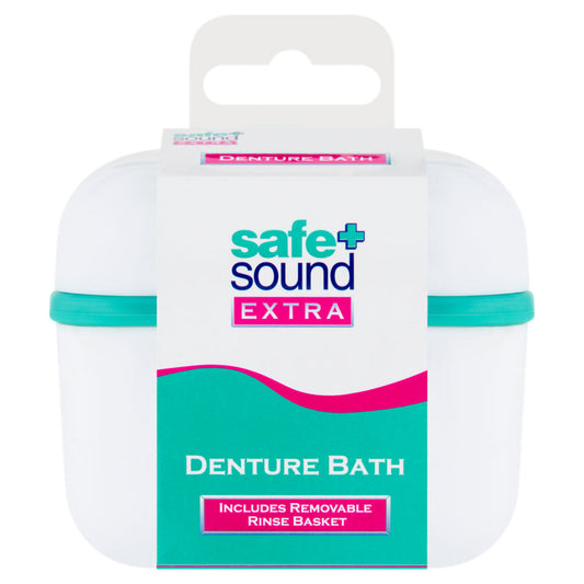 Safe + Sound Health Extra Denture Bath GOODS ASDA   