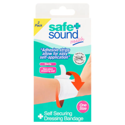 Safe and Sound Self Securing Dressing Bandage 55cm x 6cm (British brand)