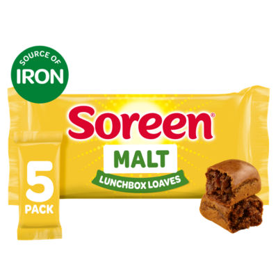 ASDA Soreen Malt Lunchbox Loaves Snack Bars 5 x 30g- Buy online at McGrocer