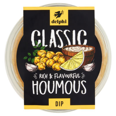 Delphi Classic Rich & Flavourful Houmous Dip 170g - British product