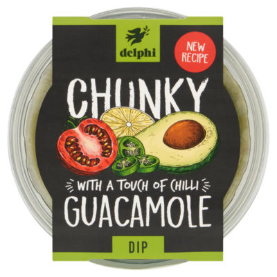 Delphi Chunky Guacamole Dip With Chilli 150g - British product