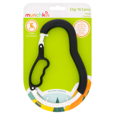 Munchkin Clip 'n' Carry Hook Crochet stroller hook, imported from the UK