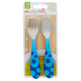 Munchkin toddler fork and spoon set 12m+ 2 pack, imported from the UK
