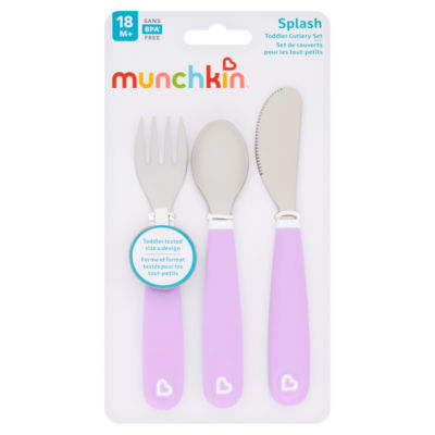 Munchkin Splash toddler cutlery set 18m+, imported from the UK
