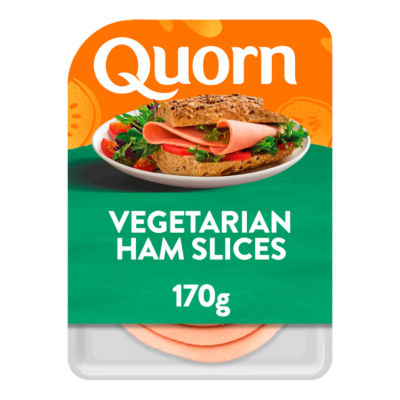 Quorn veggie ham slices 170g, imported from the UK