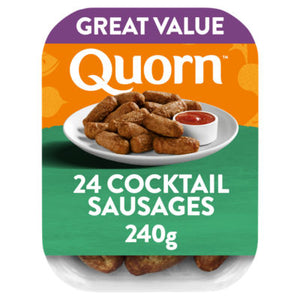 Quorn 24 Cocktail Sausages Vegetarian Mini Sausages 240g