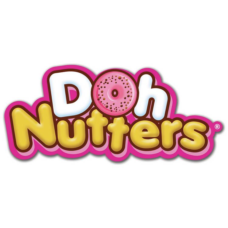 Doh Nutters Game with elephant masks and doughnuts (British brand)