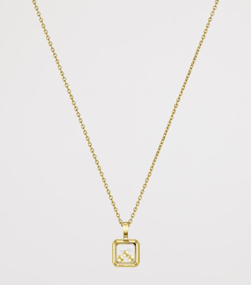 Chopard Happy Diamonds necklace in yellow gold with diamonds, imported from the UK
