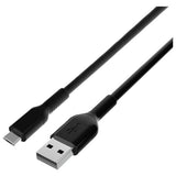Micro USB charging cable black 1m - British product